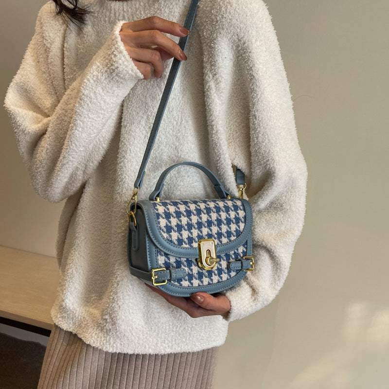 Houndstooth Shoulder Bag