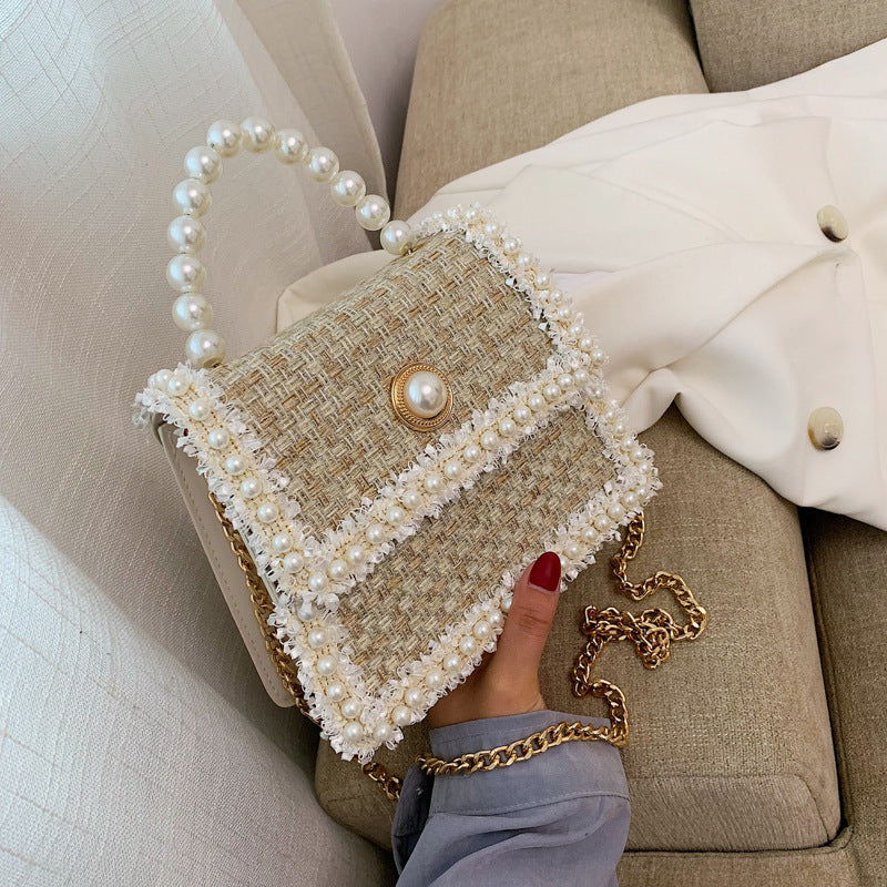 Chain pearl bag