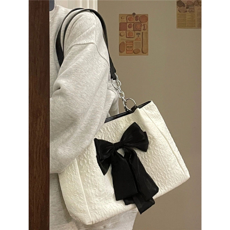 Bow Canvas tote