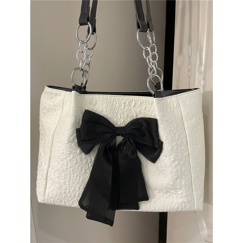 Bow Canvas tote