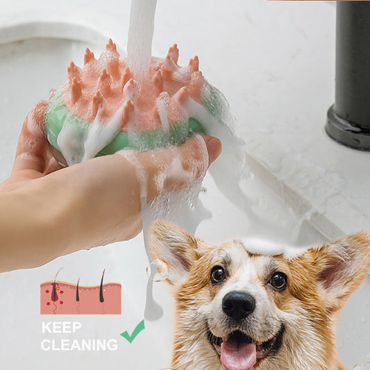 Pet washing brush