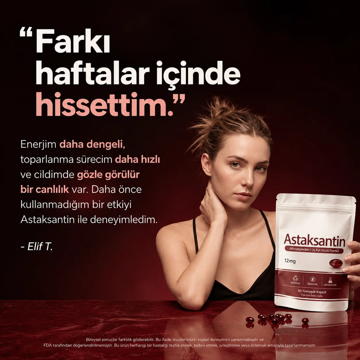 Astaksantin - Tüm Vücut Desteği ve Hücre Koruması İçin Doğanın En Güçlü Antioksidanı