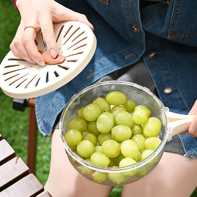 Fruit Drain Basket & Vegetable Washing Bowl