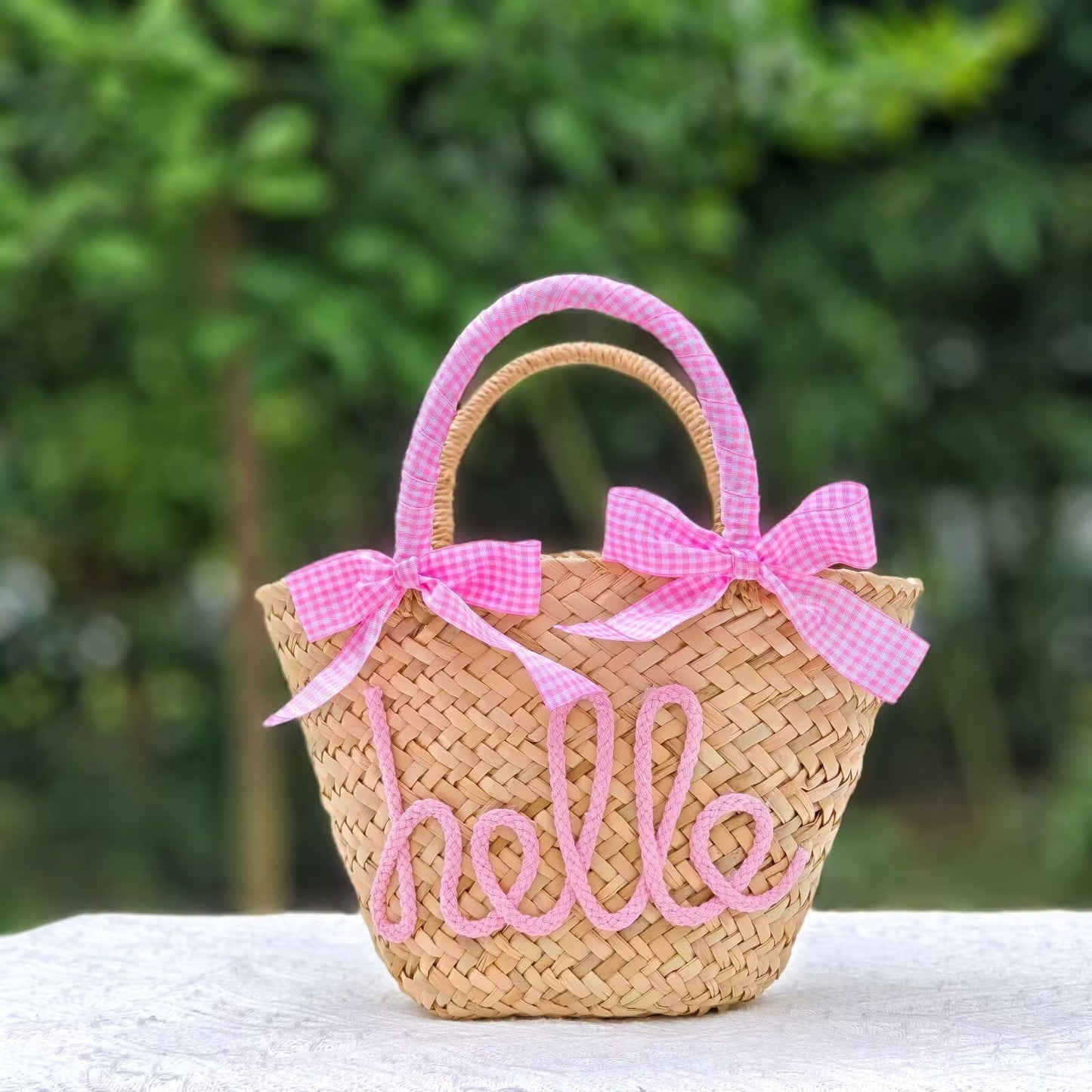 Letter Woven Bag