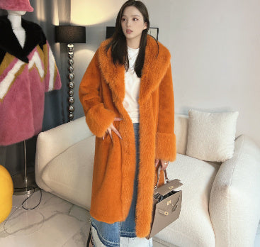 Fur And Leather Overcoat