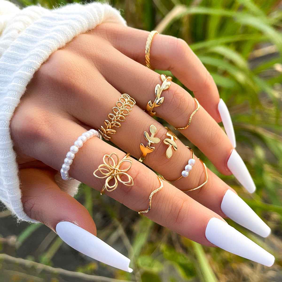 Flower Set Rings