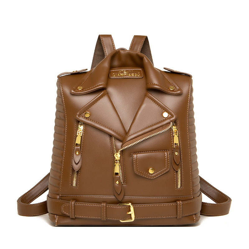 Collar Leather backpack