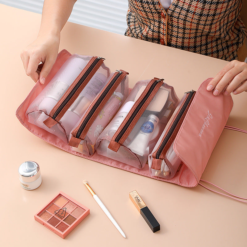 Foldable cosmetic Travel Bag