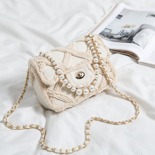 Lingge Pearl Cloth Bag