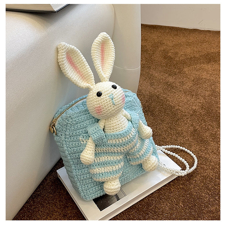 A rabbit Woolen Yarn Bag