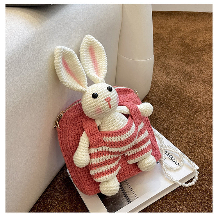 A rabbit Woolen Yarn Bag