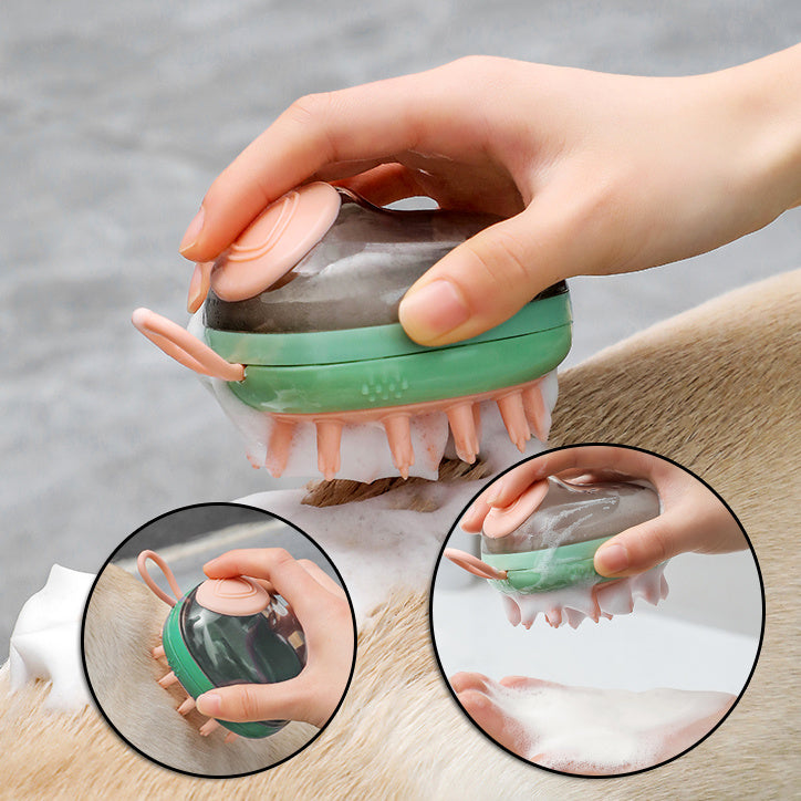 Pet washing brush