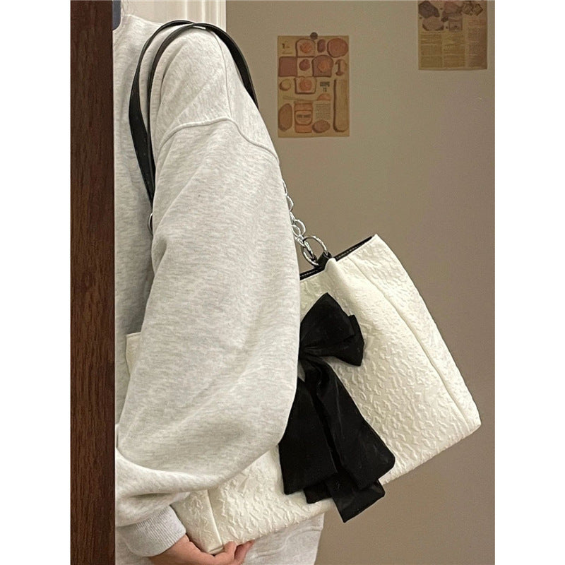 Bow Canvas tote