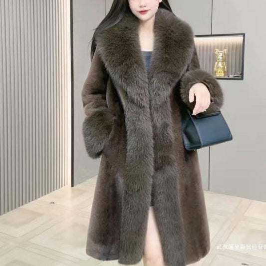 Fur And Leather Overcoat