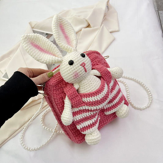 A rabbit Woolen Yarn Bag