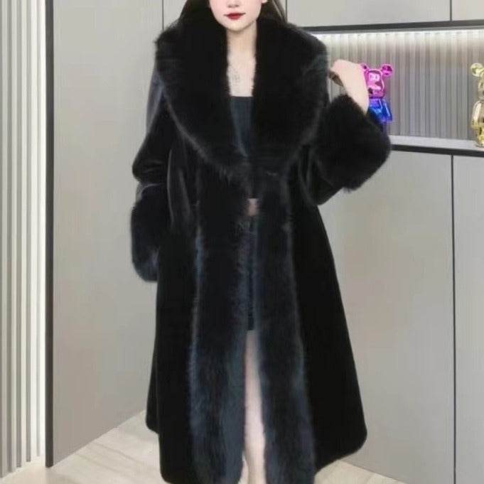 Fur And Leather Overcoat