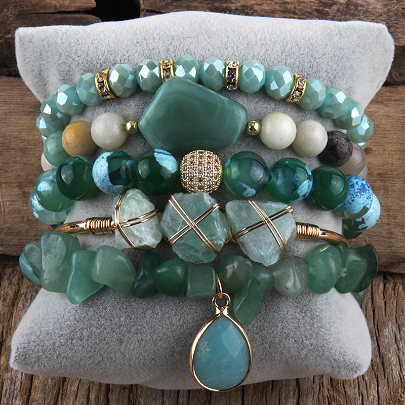 Natural Stone Mixed Gravel Bracelet