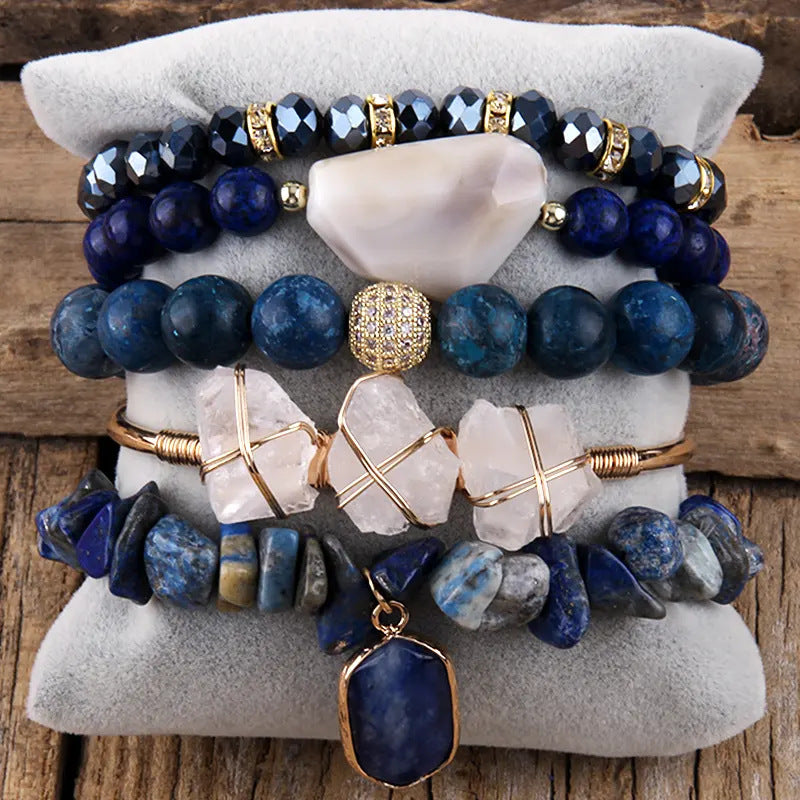 Natural Stone Mixed Gravel Bracelet