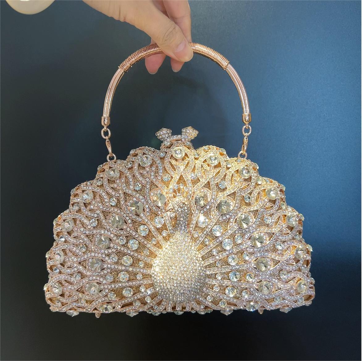 Diamond Luxury peacock bag