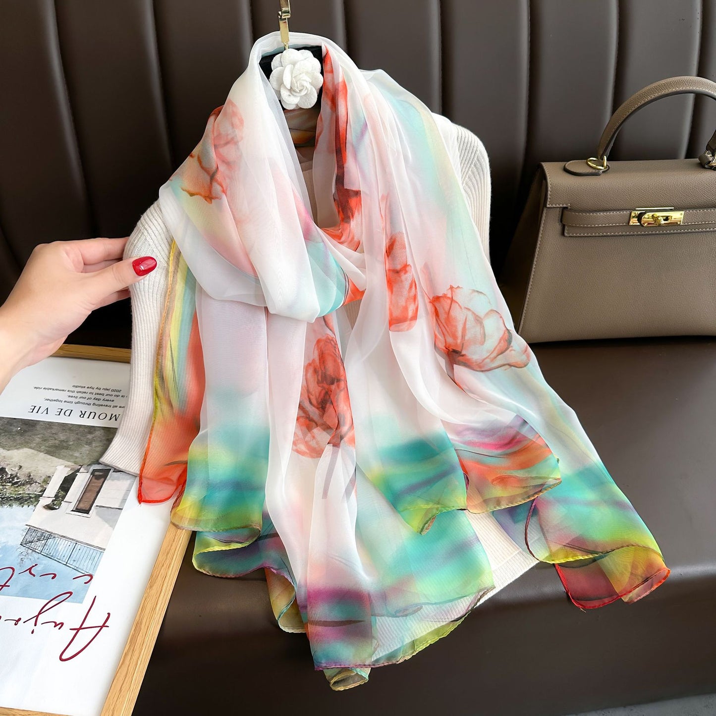 Silk Scarf Sun Protection