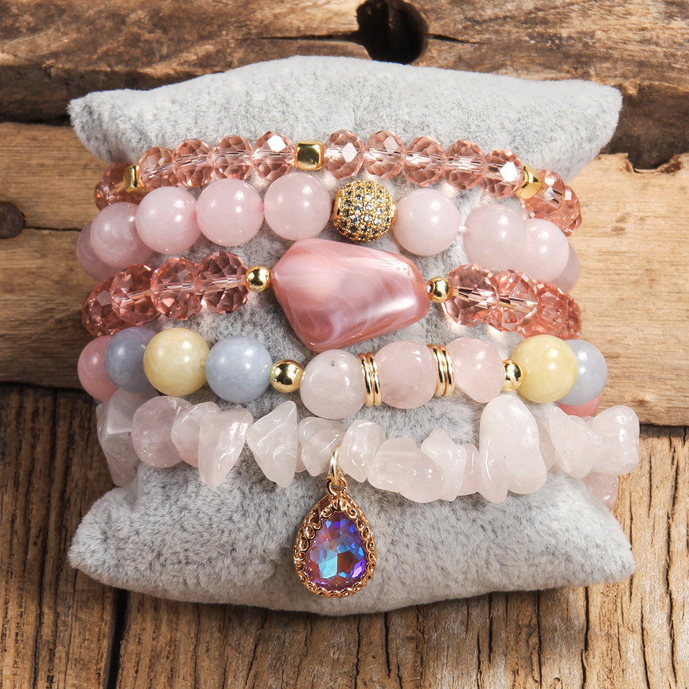 Natural Stone Mixed Gravel Bracelet