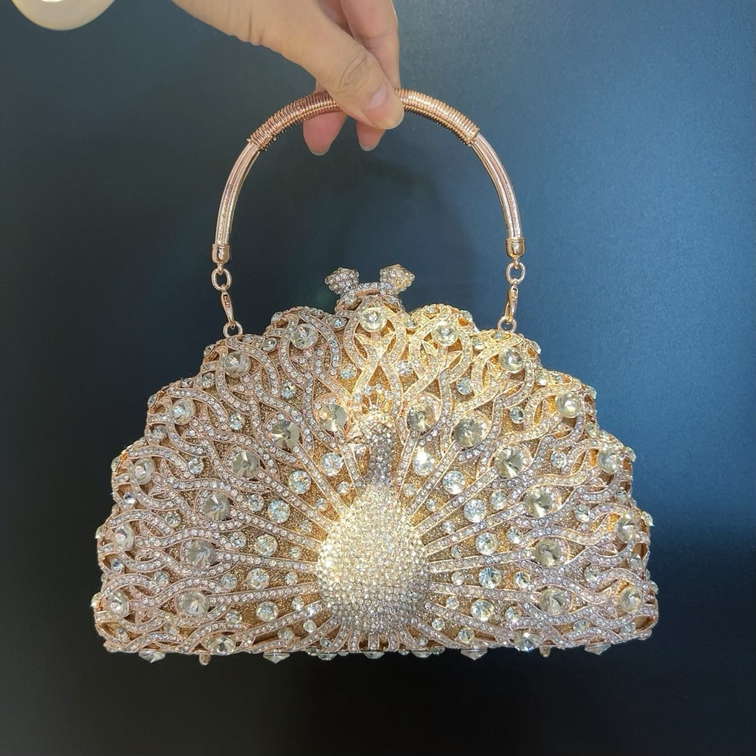 Diamond Luxury peacock bag