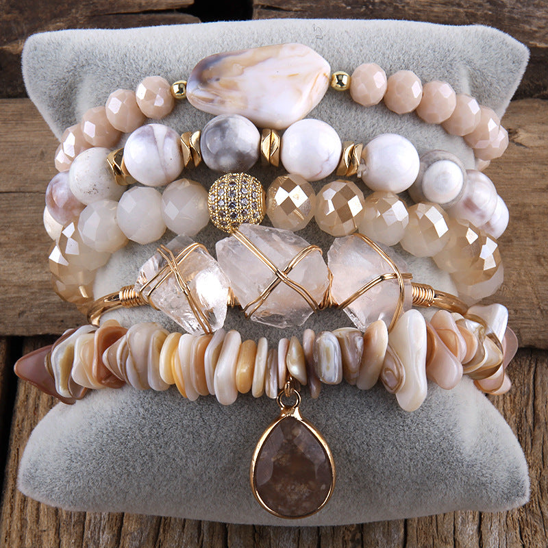 Natural Stone Mixed Gravel Bracelet