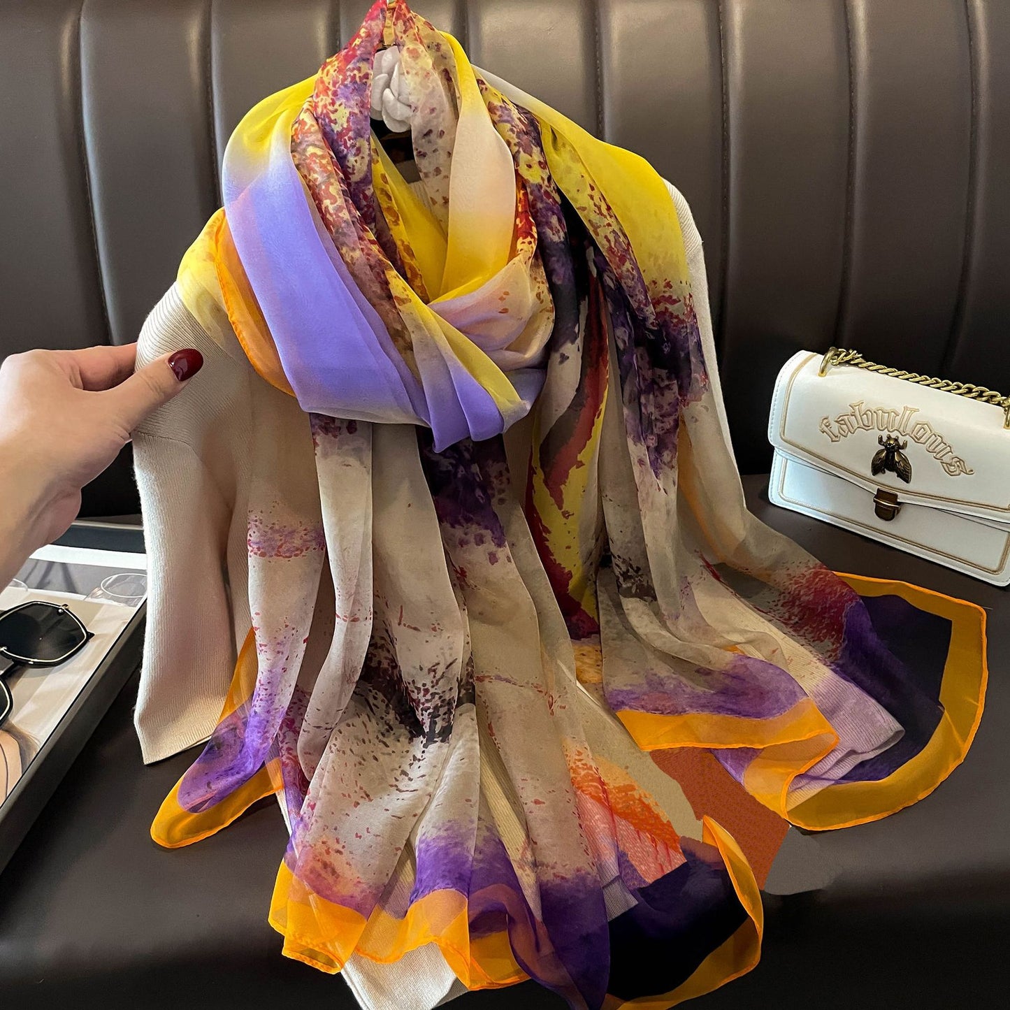 Silk Scarf Sun Protection