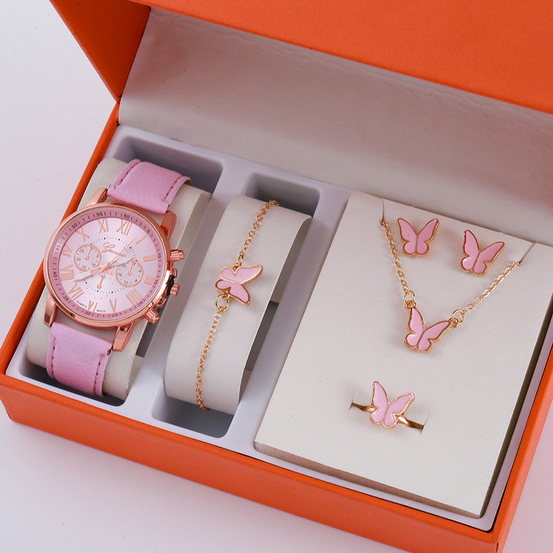 A pink jewellery Set