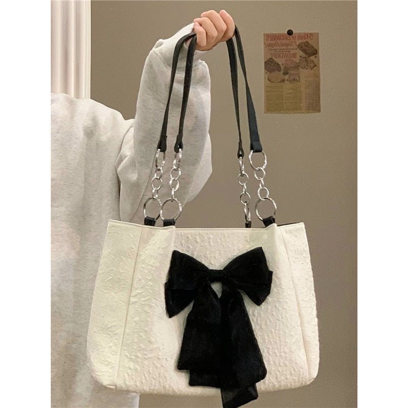 Bow Canvas tote