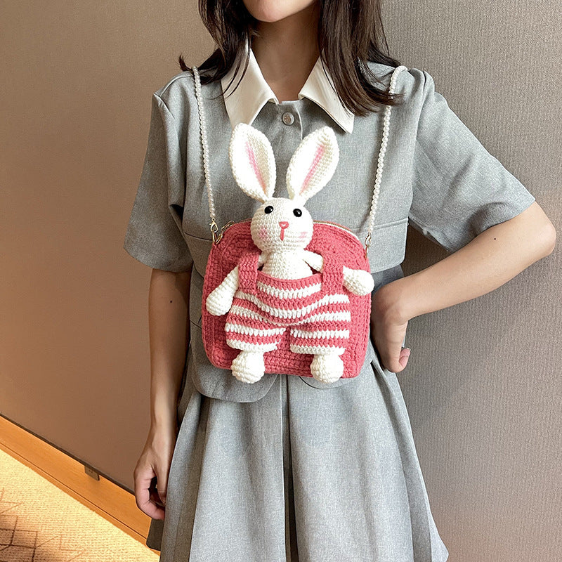 A rabbit Woolen Yarn Bag