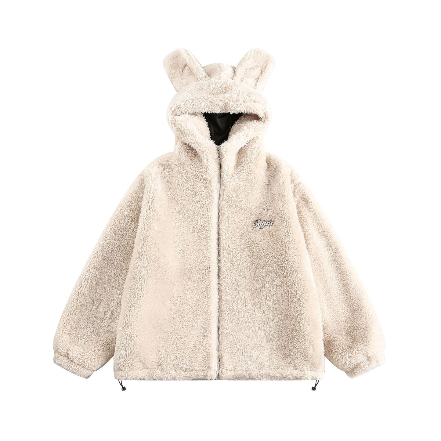 Coral Fleece Cotton Rabbit Ears Coat