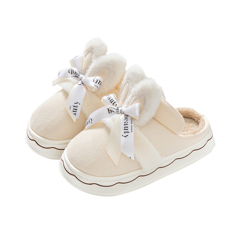 Bow Cotton Slippers