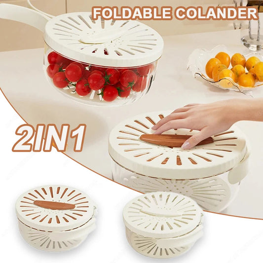 Fruit Drain Basket & Vegetable Washing Bowl