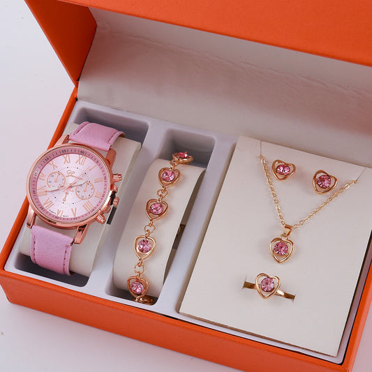 A pink jewellery Set