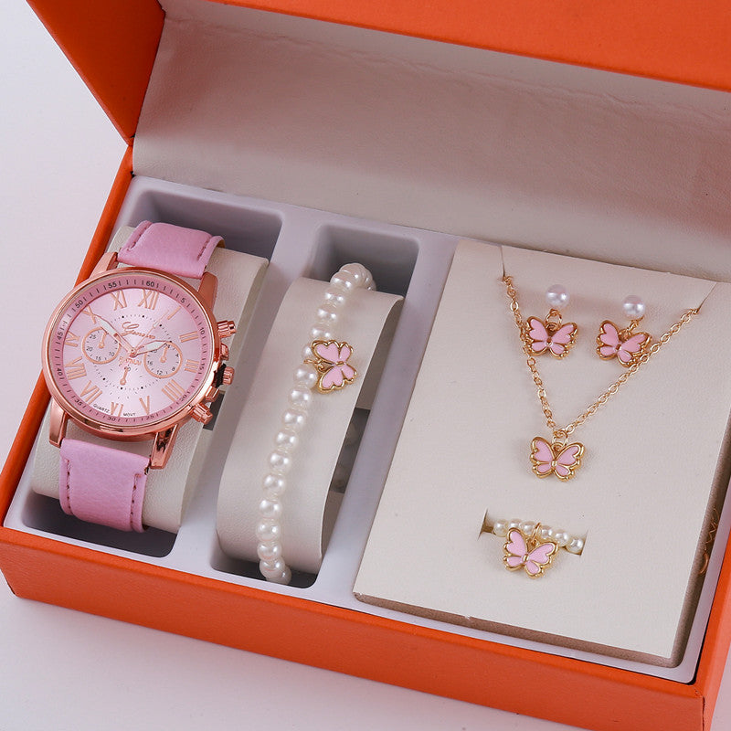 A pink jewellery Set