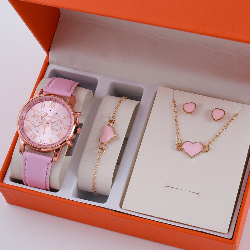 A pink jewellery Set