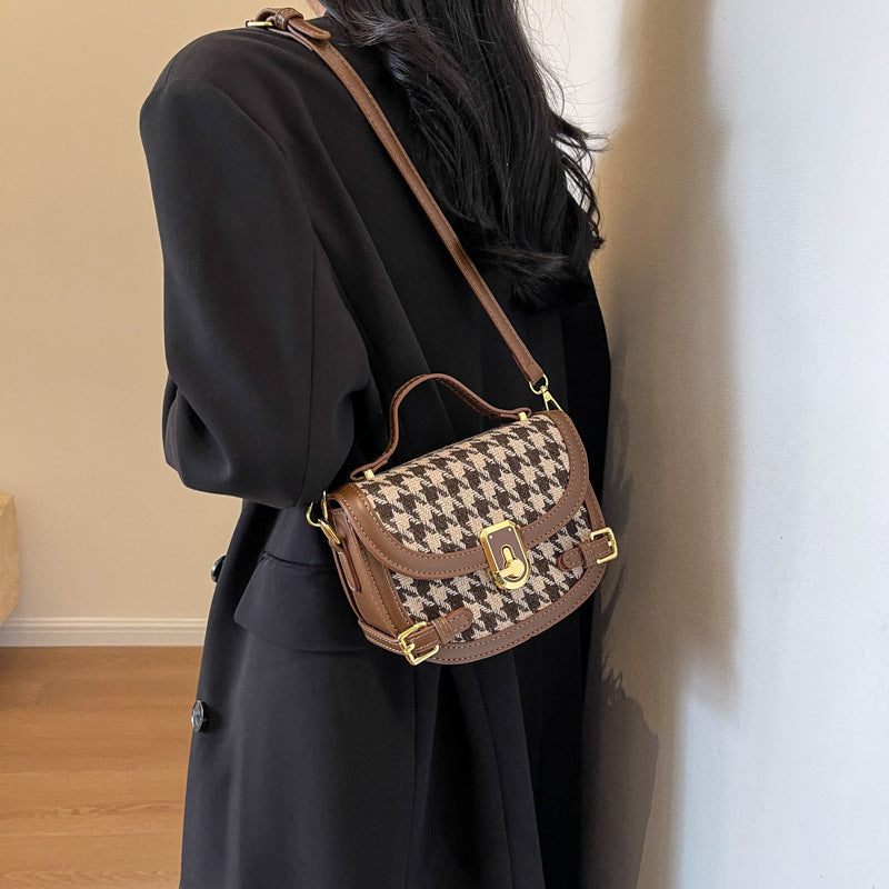 Houndstooth Shoulder Bag