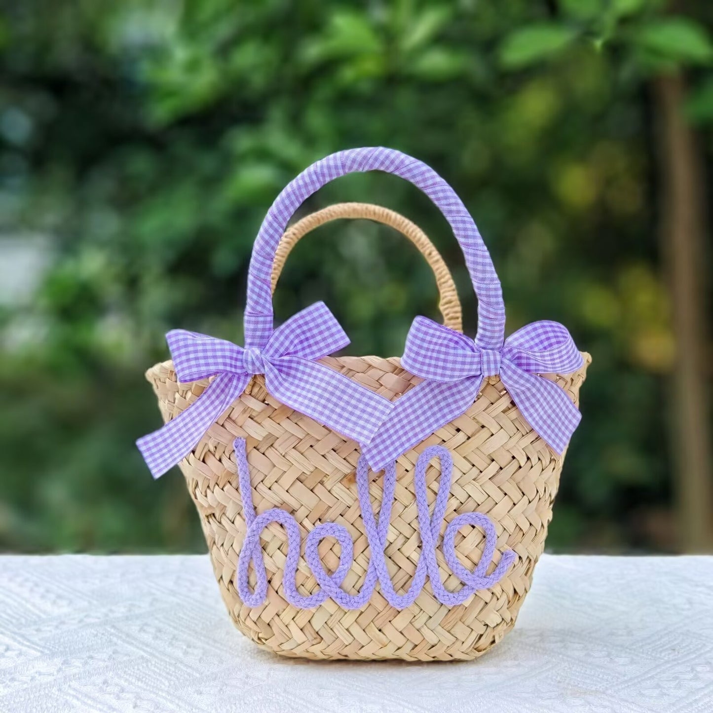 Letter Woven Bag