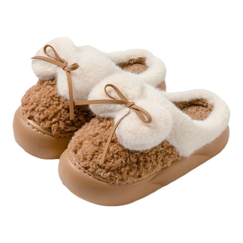 Bow Cotton Slippers