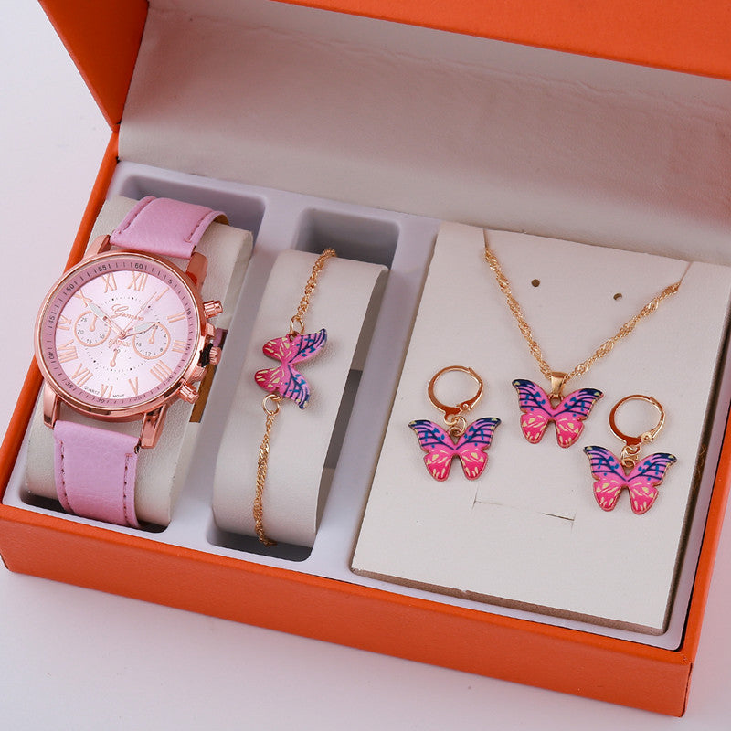 A pink jewellery Set